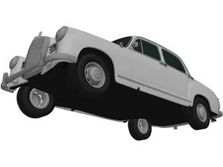 Mercedes-Benz Ponton 180 W120 (1953) 3D Model preview