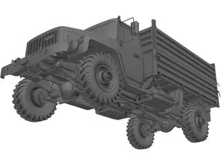 GAZ 33081 3D Model preview
