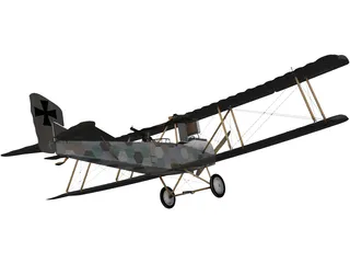 Hansa-Brandenburg C.I 3D Model preview