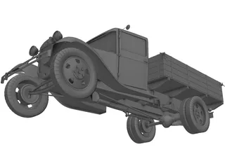 Gaz AA 3D Model preview