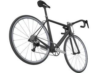 Classic Road Bike 3D Model preview