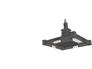 Alexandria Lighthouse 3D Model preview