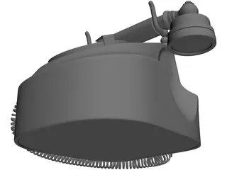 Western Electric Rotary Dial Phone 3D Model preview