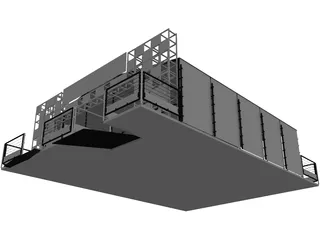 Outdoor Stand 3D Model preview