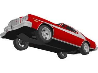Ford Gran Torino (1975) 3D Model preview
