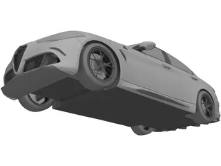 Alfa Romeo Giulia Quadrifoglio 3D Model preview