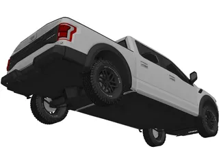Ford F-150 Raptor (2017) 3D Model preview