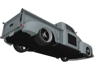 Ford F1 Pickup Truck Hot Rod (1950) 3D Model preview