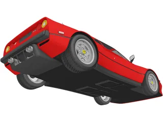 Ferrari 308 GTB GTS (1975) 3D Model preview
