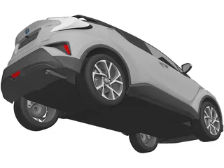 Toyota C-HR (2017) 3D Model preview