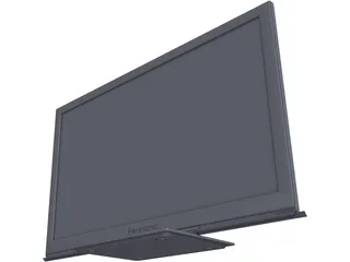 Panasonic TX-P46ST30B Plasma TV 3D Model preview
