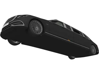 Mercedes-Maybach S650 Pullman (2019) 3D Model preview
