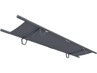 Ambulance Stretcher 3D Model preview