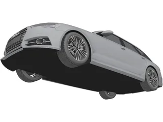 Audi A6 Avant (2015) 3D Model preview