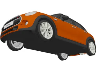 Mini Cooper S 5-door 3D Model preview