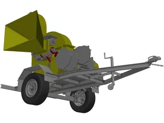 Wood Chipper 3D Model preview
