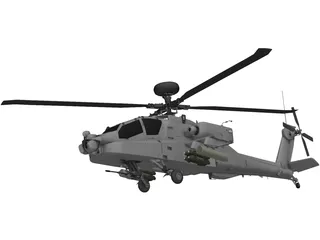 Boeing AH-64 Apache 3D Model preview