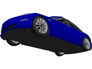 Tesla Model 3 (2020) 3D Model preview