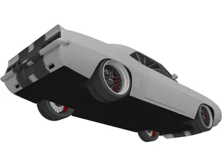 Chevrolet Camaro SS RS (1969) 3D Model preview