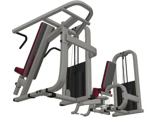 Shoulder Press 3D Model preview