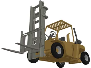 Fork Lift 3D Model preview