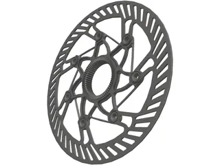 Center Lock Brake Rotor 3D Model preview