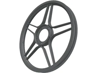 Puch Moped 5-Star Wheel 3D Model preview