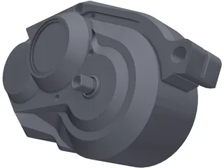 Continental Revolution 48V Electric Bike Motor 3D Model preview