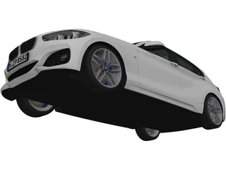 BMW 1-Series 5-door (2016) 3D Model preview