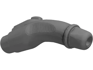 Electric Car Charging Plug 3D Model preview