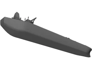 Oil Boat 3D Model preview