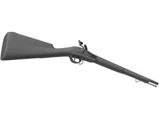 Brown Bess 1746 Carbine 3D Model preview
