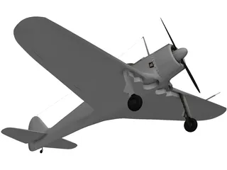 Nakajima Ki-43 Hayabusa 3D Model preview
