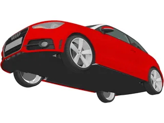 Audi A1 (2010) 3D Model preview