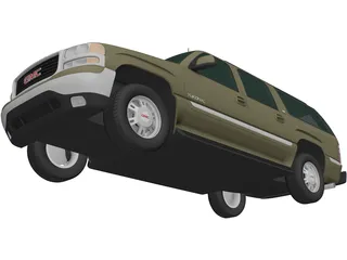 GMC Yukon XL (2000) 3D Model preview