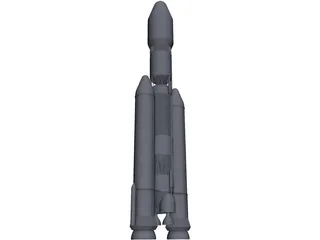 GSLV Mk III 3D Model preview