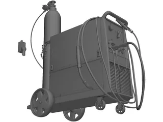 MillerMatic 210 Mig Welder 3D Model preview