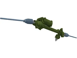 BMW X3 F25 Steering Rack 3D Model preview