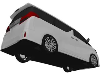 Toyota Alphard (2016) 3D Model preview