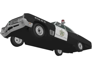 Buick Wildcat Police (1968) 3D Model preview