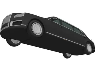 Aurus Senat (2018) 3D Model preview