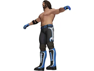Aj Styles Fighter 3D Model preview