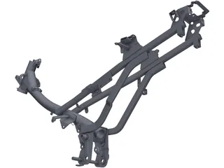 Chassis Motorcycle 3D Model preview