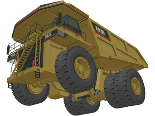 Caterpillar 797B 3D Model preview