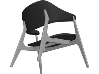 Span Lounge Chair 3D Model preview