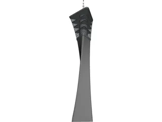 Airport Tower 3D Model preview
