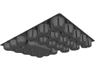 Egg Packaging 3D Model preview