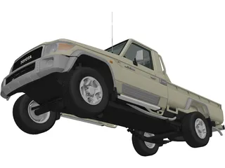 Toyota Land Cruiser [J79] (2007) 3D Model preview