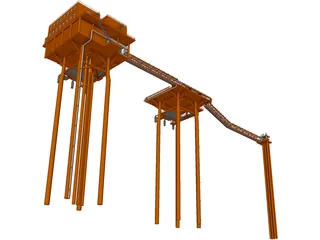 Oil Platform 3D Model preview