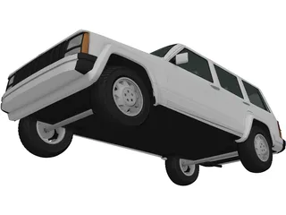 Jeep Cherokee XJ (2000) 3D Model preview